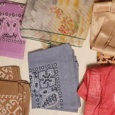 Large Vintage Scarfs and bandanas lot