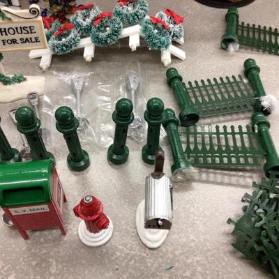 Dept. 56 Fencing Posts, Street Accessories and Lights.