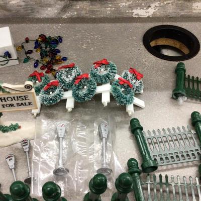 Dept. 56 Fencing Posts, Street Accessories and Lights.
