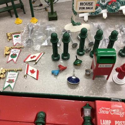Dept. 56 Fencing Posts, Street Accessories and Lights.