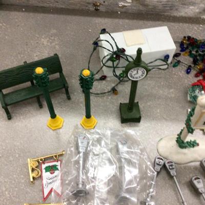 Dept. 56 Fencing Posts, Street Accessories and Lights.