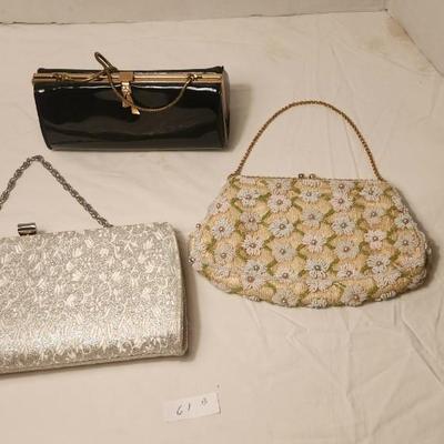 Vintage purse lot including Jolles Original 1950s Beaded Embroidered, Town & Country