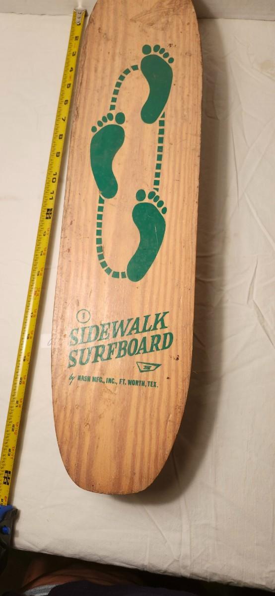 Vintage 1960's Nash Sidewalk Surfboard Skateboard 1 of 2