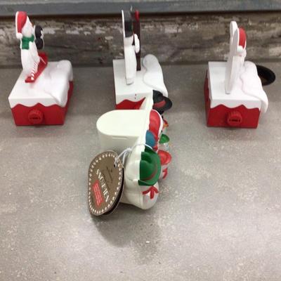 Hallmark Talking Snowmen Set of Three and A Group of Snowmen.