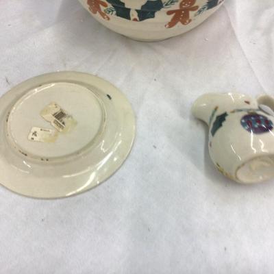 Gingerbread and Leaves Dish Set