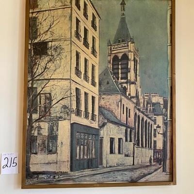 St Serevin Church By Maurice Otrillo Canvas. Print