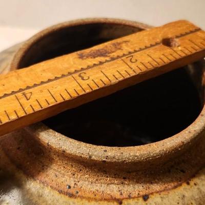Stoneware Art Pottery Jar with lid by Scot Detty