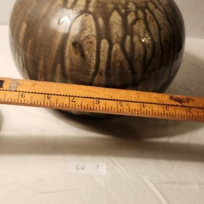 Stoneware Art Pottery Jar with lid by Scot Detty