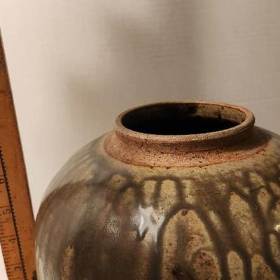 Stoneware Art Pottery Jar with lid by Scot Detty