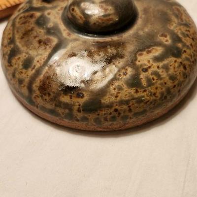 Stoneware Art Pottery Jar with lid by Scot Detty