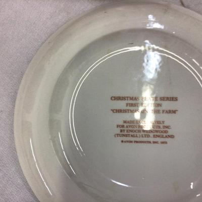 Six Christmas Plates Lot