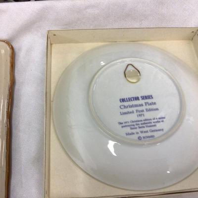 Six Christmas Plates Lot