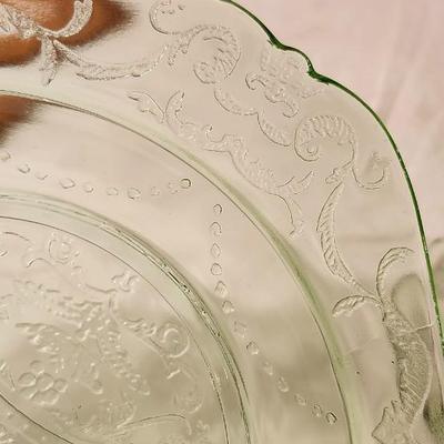 1930 Vintage Uranium Glass Serving lot