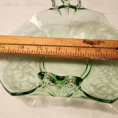 1930 Vintage Uranium Glass Serving lot