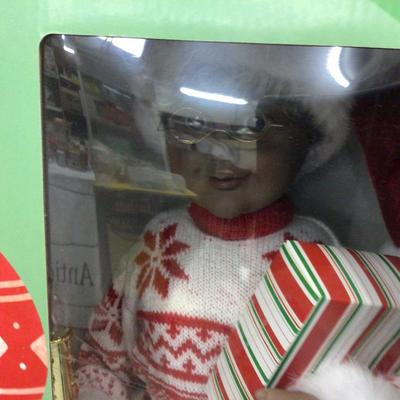 Animated Musical Mrs Clause with LED Candle