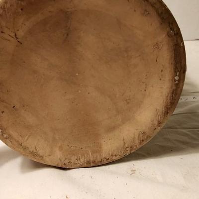 Antique Stoneware Crock With Blue Flowers