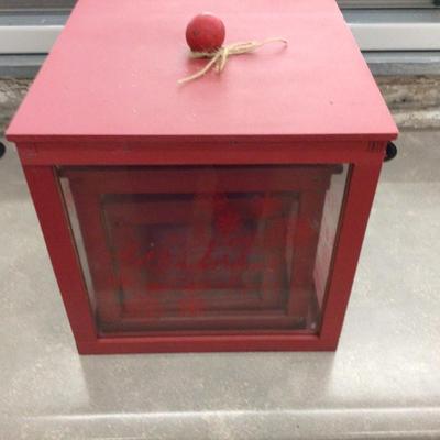 Stackable Set Of Three Wood and Glass Decorative Boxes