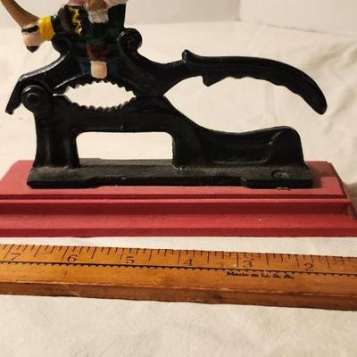 Nutcracker lot including, VINTAGE CAST IRON DOG NUTCRACKER SAINT BERNARD DOG BLACK