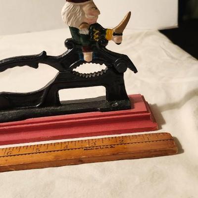 Nutcracker lot including, VINTAGE CAST IRON DOG NUTCRACKER SAINT BERNARD DOG BLACK