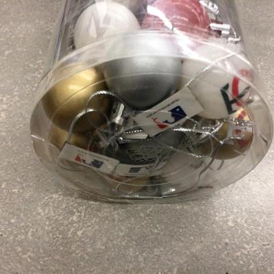 MN Twins Baseball Silver Mini Christmas Tree and Ornaments