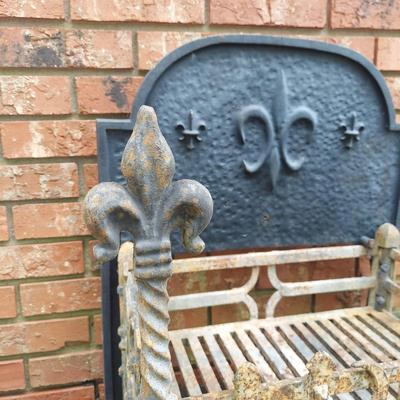 Cast Iron Fire Grate with Backplate (Y-BBL)