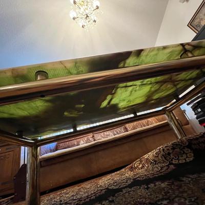 Onyx & Brass Coffee Table (LR-RG)