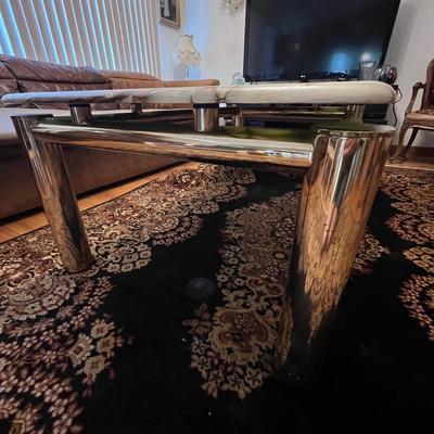 Onyx & Brass Coffee Table (LR-RG)