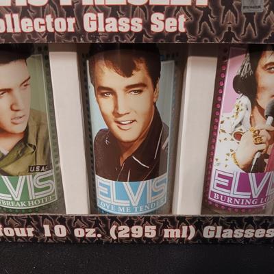 ELVIS PRESLEY COLLECTOR GLASS SET