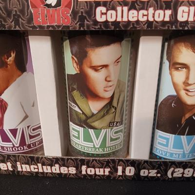ELVIS PRESLEY COLLECTOR GLASS SET