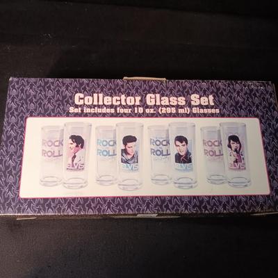 ELVIS PRESLEY COLLECTOR GLASS SET