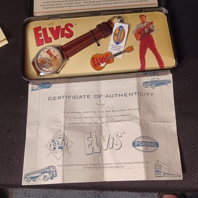 ELVIS FOSSIL LIMITED EDITION WATCH W/COA