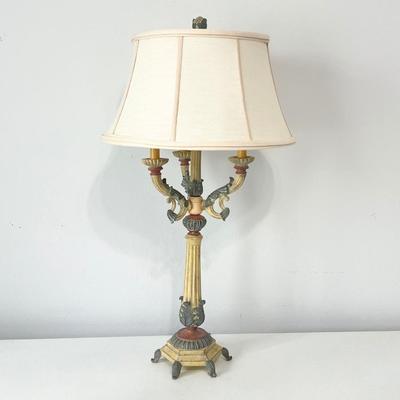 French Provincial Candelabra Table Lamp