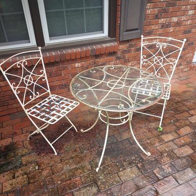 Vintage Bistro Style Patio Table and Chairs (Y-BBL)