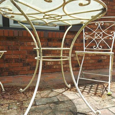 Vintage Bistro Style Patio Table and Chairs (Y-BBL)