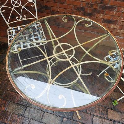 Vintage Bistro Style Patio Table and Chairs (Y-BBL)