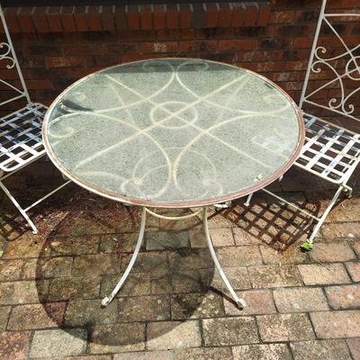 Vintage Bistro Style Patio Table and Chairs (Y-BBL)