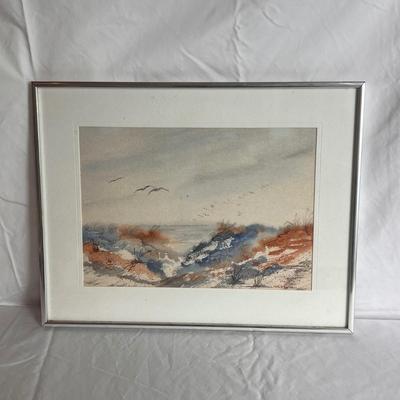 Two Paintings of Beach Scenes (LR-DZ)