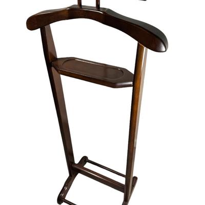 Dark wood man's valet