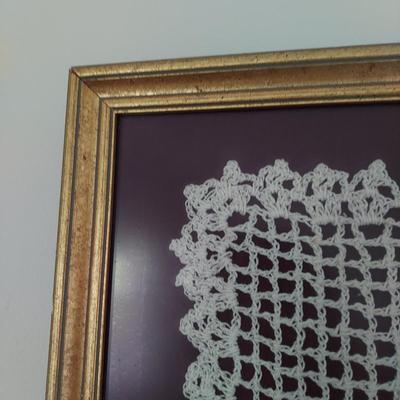 Framed Crochet Art (P-BBL)