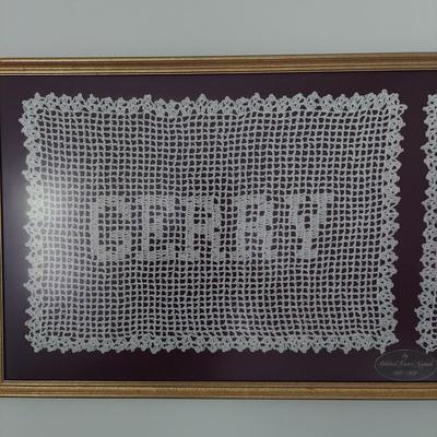 Framed Crochet Art (P-BBL)