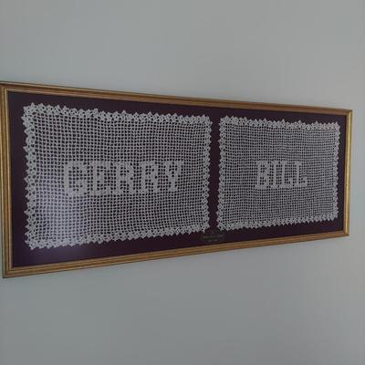 Framed Crochet Art (P-BBL)
