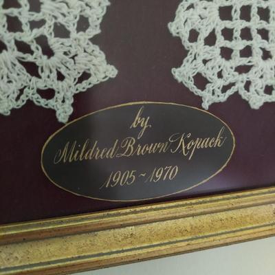 Framed Crochet Art (P-BBL)