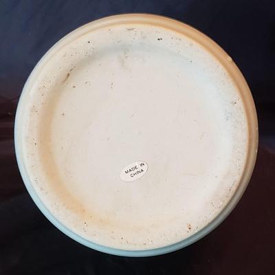Asian Blue Pottery Pot and Small Lamp (LR-KD)