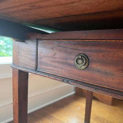 Vintage Wooden Drop Leaf Table on Casters (LR-DZ)