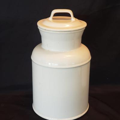 Three McCoy White Pottery Cookie Jars (LR-KD)