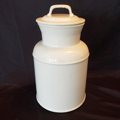 Three McCoy White Pottery Cookie Jars (LR-KD)