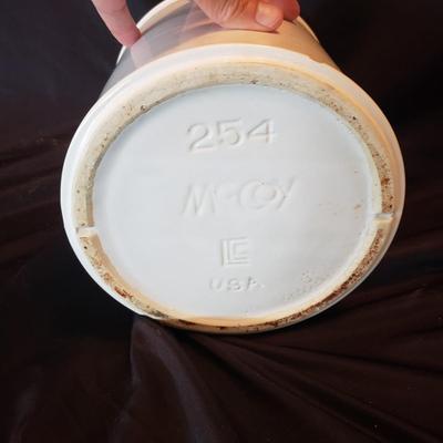 Three McCoy White Pottery Cookie Jars (LR-KD)