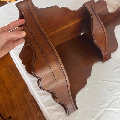 Two Tiered Wooden Corner Shelves (LR-DZ)
