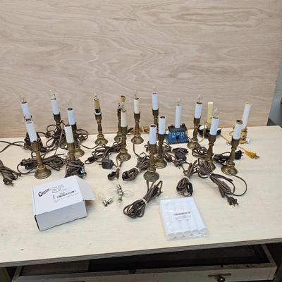 Brass Base Window Candles & More (WS-JS)
