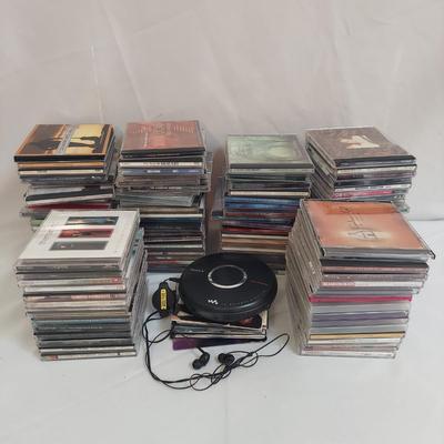 Discman w/ CDs including Classic, Celtic, Christian and Country Music (DR-BBL)